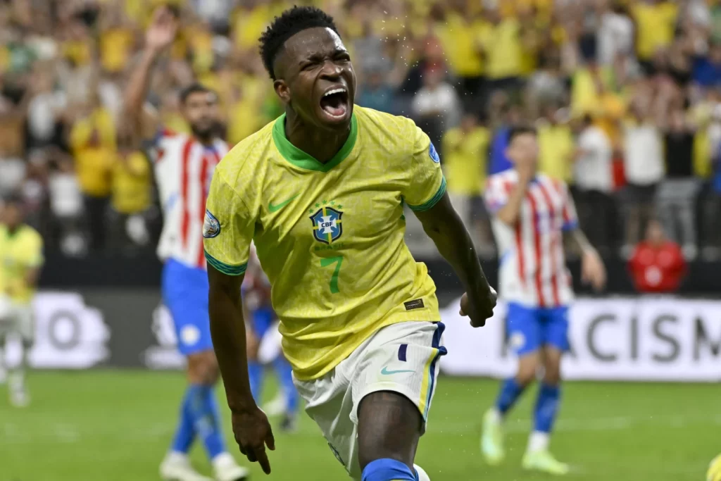 Vinícius Junior Double Secures Brazil's 4-1 Triumph Against Paraguay in Copa America - Seasports